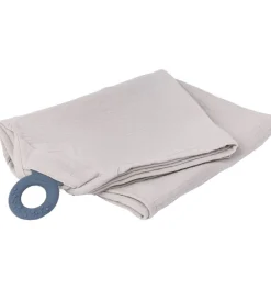 Bideringe|Stofbleer-Doomoo Ammetæppe m. Bidering - Musselin - 100x85 cm - Beige