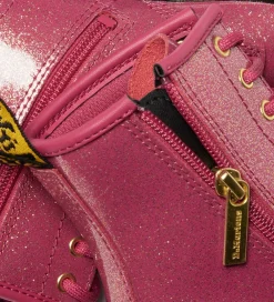 Støvler-Dr. Martens Støvler - 1460 J - Nebula Glitter - Fuchsia/Silver