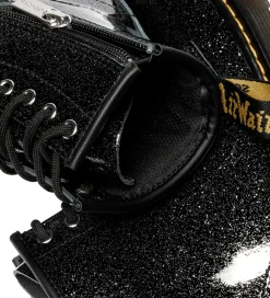 Støvler-Dr. Martens Støvler - 1460 J - Nebula Glitter - Black/Silver/Neb