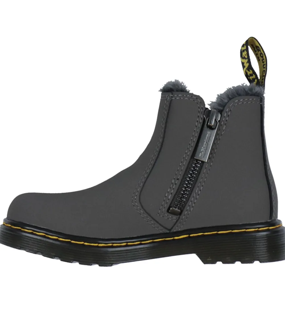 Støvler-Dr. Martens Støvler - 2976 Leonore J - Gunmetal Soho Buck