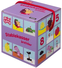 Stablelegetøj-DR Stablekasser - Børste - 10 Stablekasser - Årstider
