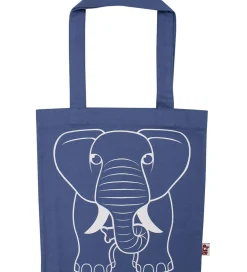 DYR Shoppers*-Cph Shopper - shopper - Dusty Blue m. Elefant