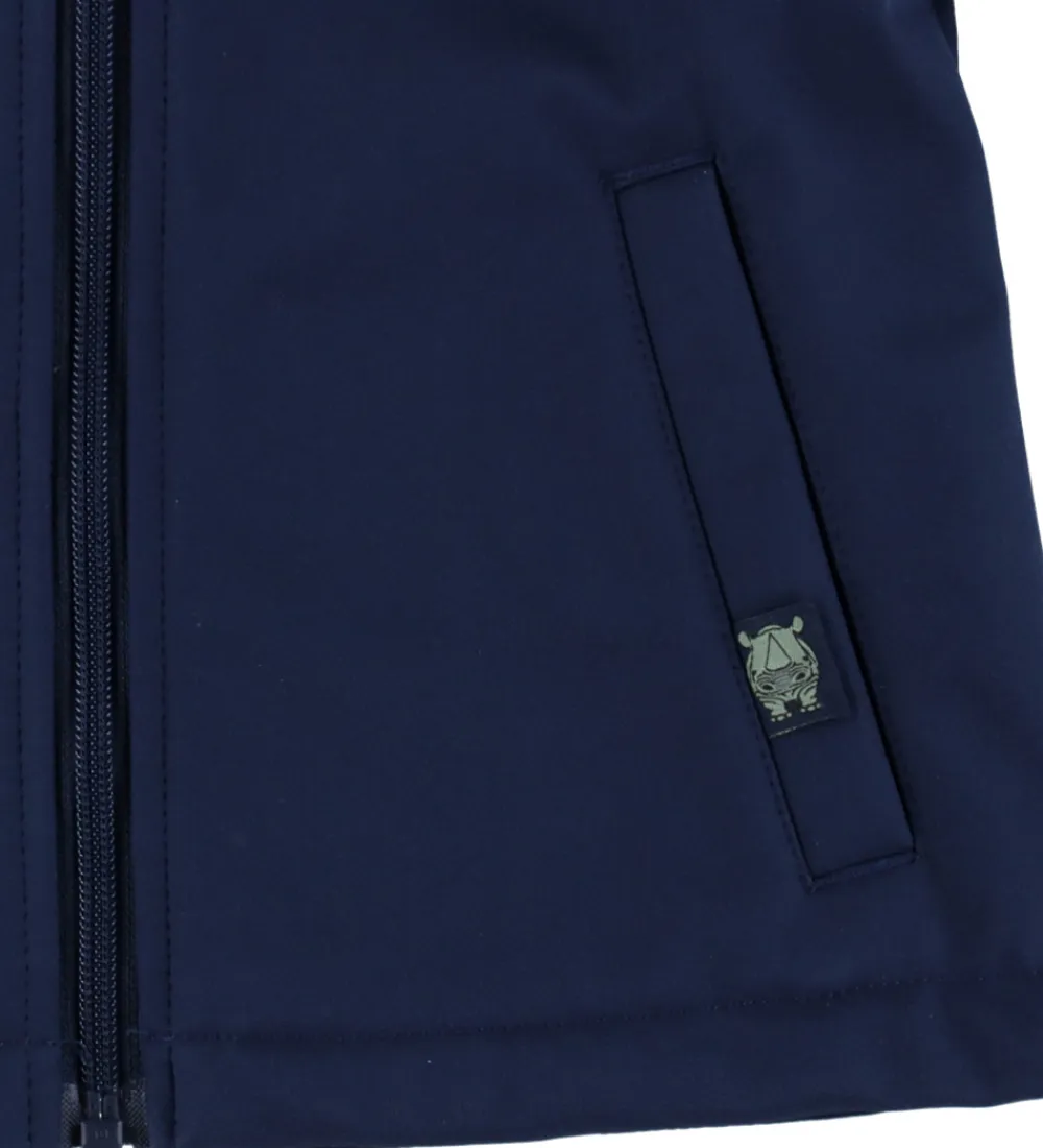 DYR Softshell*-Cph Softshelljakke - evild - Navy m. Næsehorn