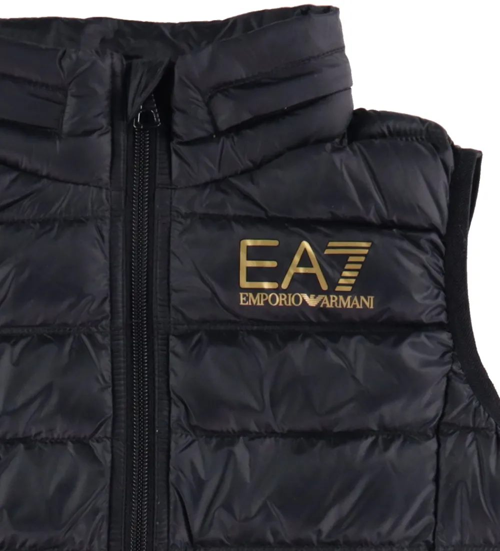 EA7 Dunveste Og Dyneveste*Dunvest - Sort m. Guld