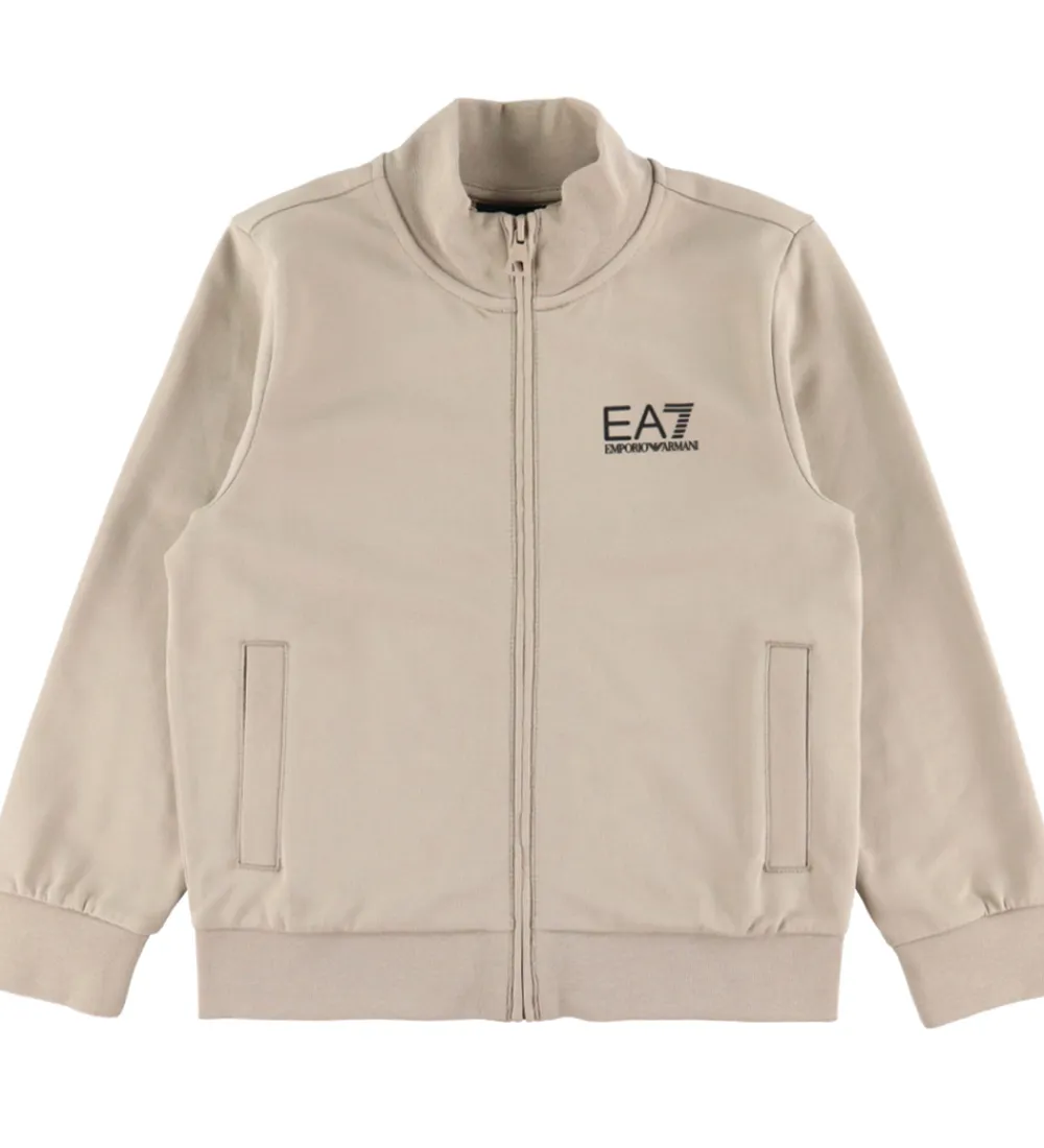 Træningssæt|Træning Og Gymnastik-EA7 Sweatsæt - Beige/Sort