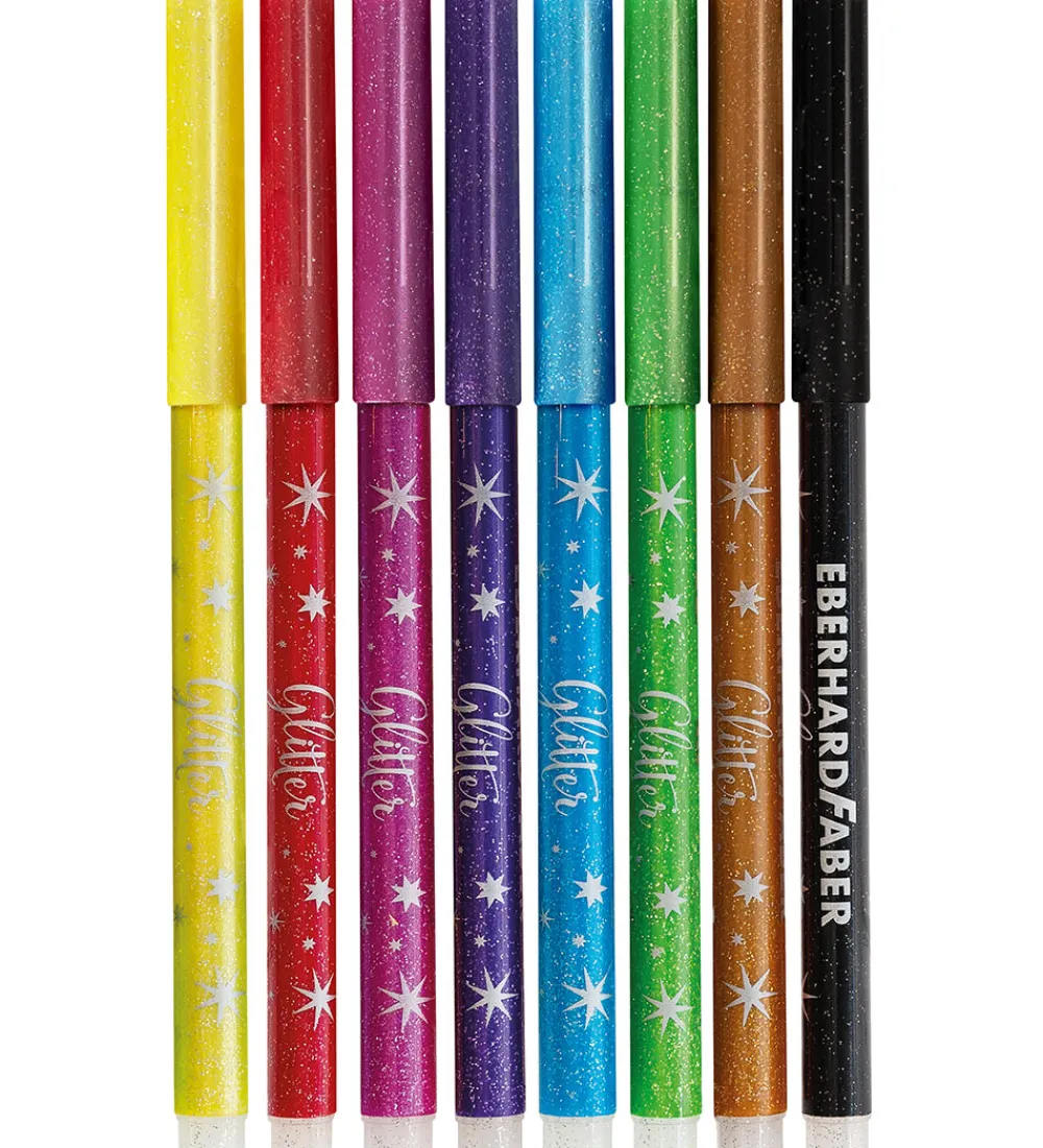 Eberhard Faber Tuscher Og Farver*Tuscher - 8 stk - Glitter