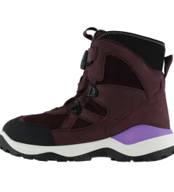 Vinterstøvler-Ecco Vinterstøvler - Snow Mountain - Boa - Tex - Black/Fig
