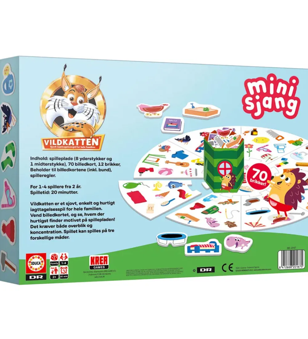 Spil-Educa Brætspil - Vildkatten Minisjang Børste