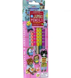 Skriveredskaber-Eeboo Farveblyanter - 6 Stk. - Jumbo - Sweet Celebration