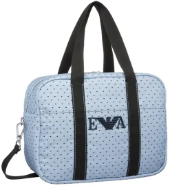 Pusletasker-Emporio Armani Pusletaske - Lyseblå/Navy m. Logoer