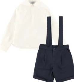 Emporio Armani Konfirmationstøj*Sæt - Skjorte/Shorts - Dark Navy/Hvid