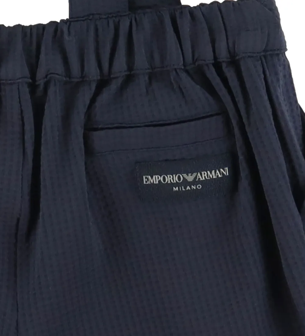 Emporio Armani Konfirmationstøj*Sæt - Skjorte/Shorts - Dark Navy/Hvid