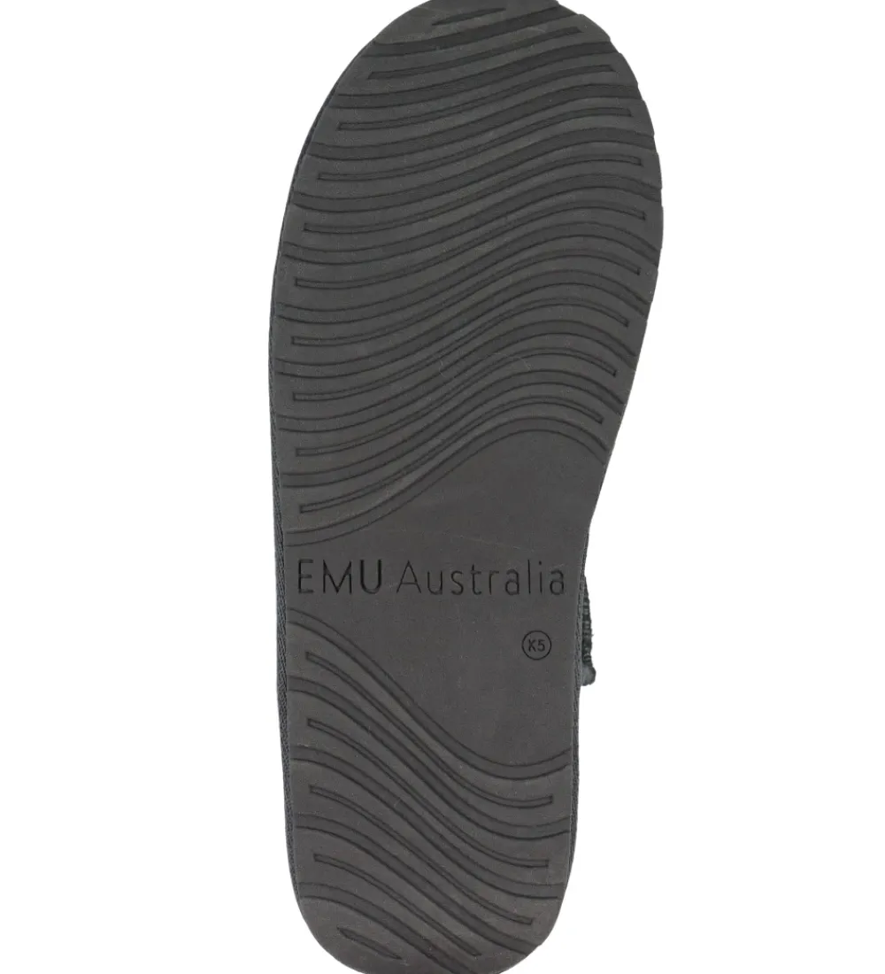 Bamsestøvler-EMU Australia Bamsestøvler - Wallaby Mini - Charcoal