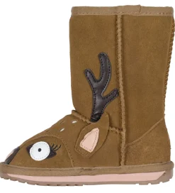 EMU Australia Bamsestøvler*Bamsestøvler - Chestnut m. Hjort