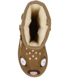 EMU Australia Bamsestøvler*Bamsestøvler - Chestnut m. Hjort