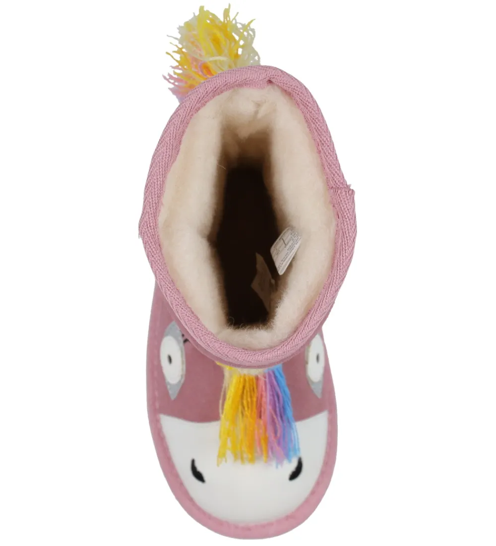 Bamsestøvler-EMU Australia Bamsestøvler - Magical Unicorn - Pale Pink