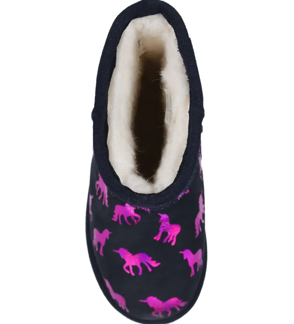 Bamsestøvler-EMU Australia Bamsestøvler - Rainbow Unicorn Brumby - Midnight m