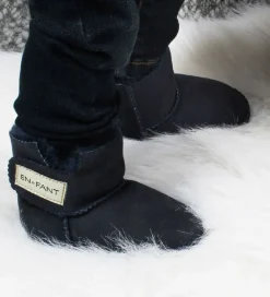 En Fant Skindfutter*Lammeskindsfutter m. For - Navy