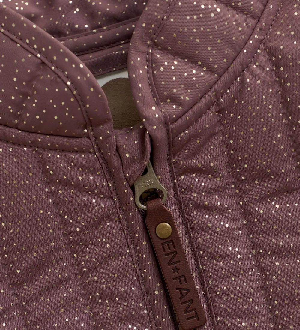 En Fant Termotøj*Termotøj - Rose Taupe m. Flæser/Glitter