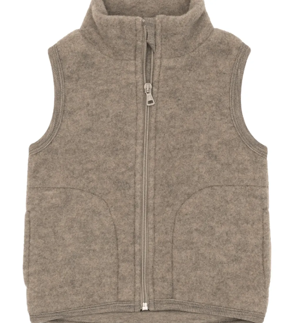 Veste-Engel Vest - Uld - Walnut Melange