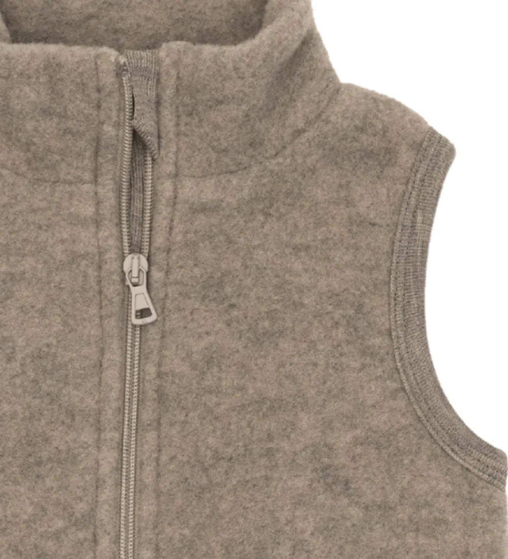 Veste-Engel Vest - Uld - Walnut Melange