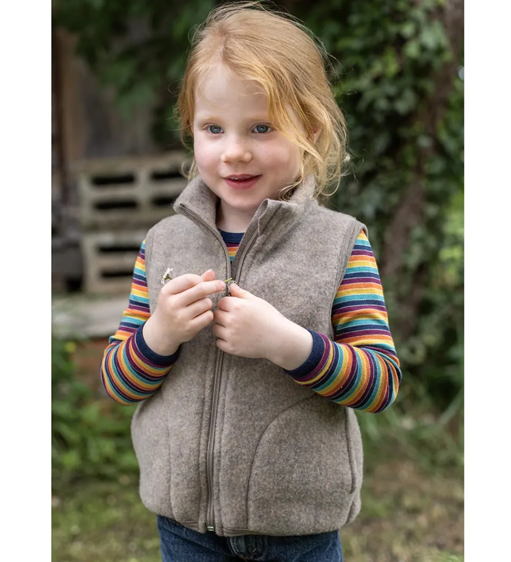Veste-Engel Vest - Uld - Walnut Melange