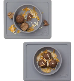 EzPz Dækkeservietter*Happy Mini Bowl - Silikone - Grå
