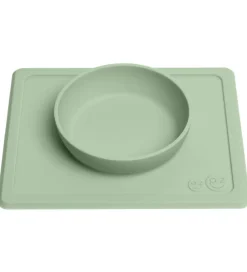 EzPz Dækkeservietter*Happy Mini Bowl - Silikone - Støvet Grøn