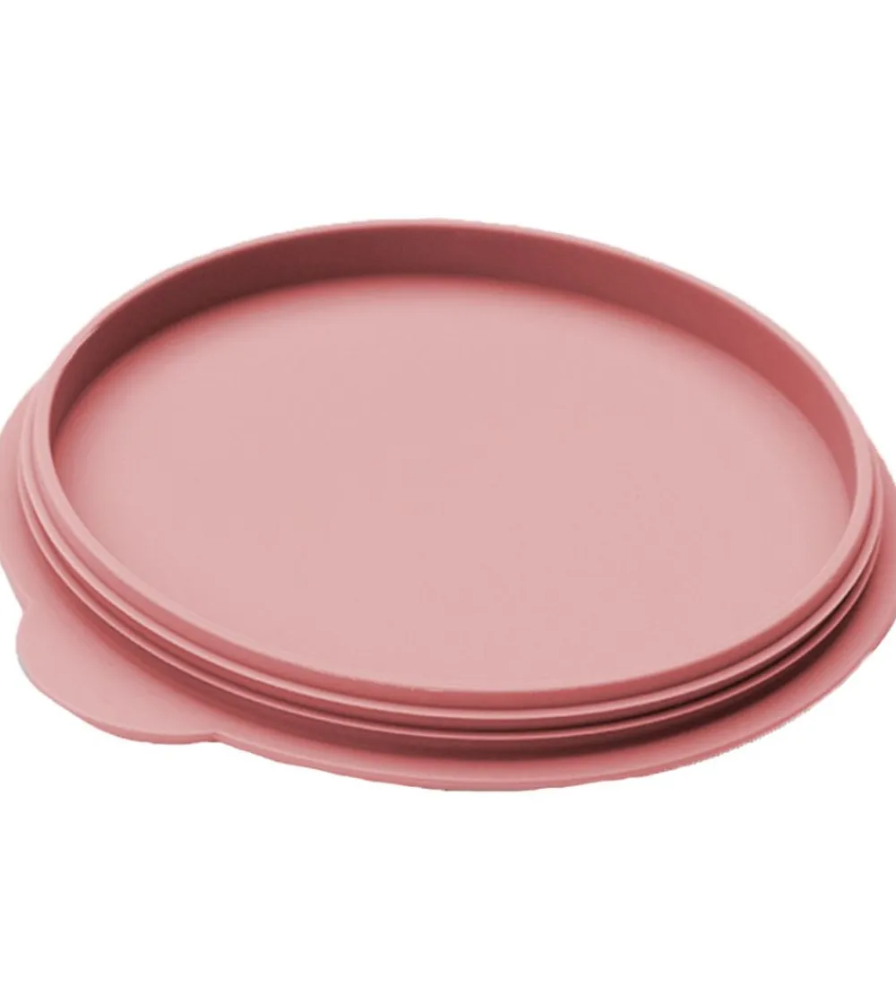 Tallerkener|Skåle-EzPz Låg - Silikone - Mini Bowl - Støvet Rosa