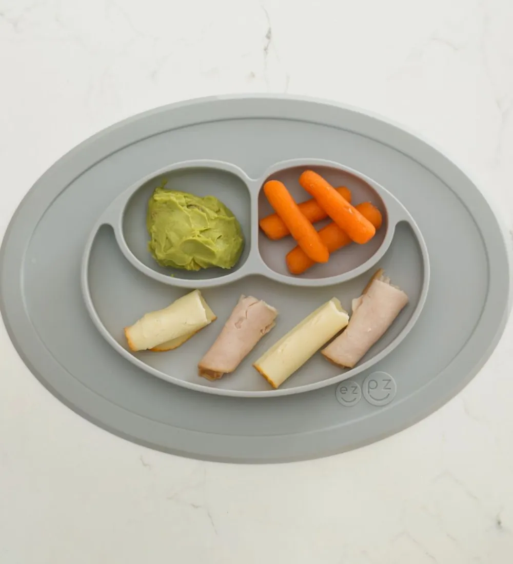 Dækkeservietter-EzPz Mini Mat - Silikone - Lysegrå