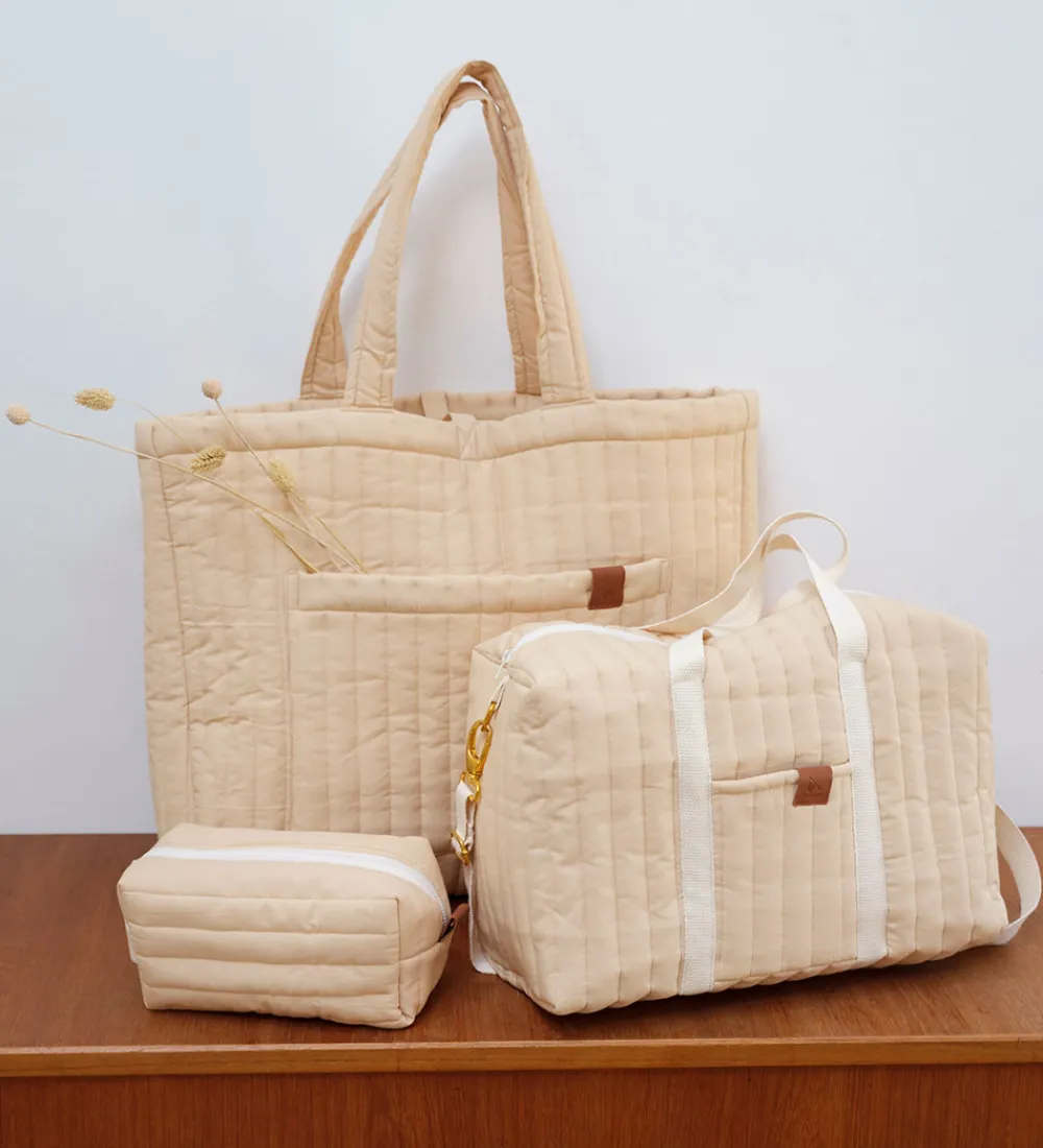 Toilettasker|Toilettasker-Fabelab Toilettaske - Quilted - Wheat