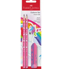 Tuscher Og Farver-Faber-Castell Blyantsæt - 3 Dele - Unicorn