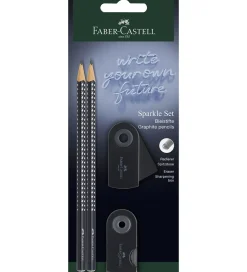 Skriveredskaber-Faber-Castell Blyantsæt - Sparkle - 4 Dele - Sort