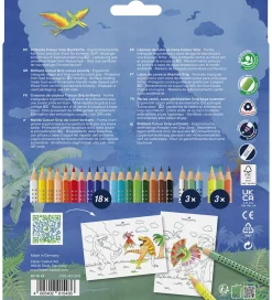 Faber-Castell Skriveredskaber*Farveblyanter - 24 stk. - Grip Dino