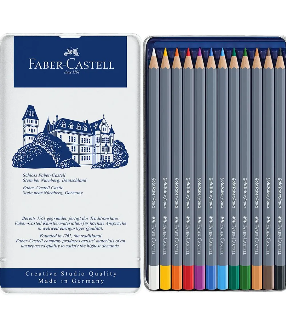 Faber-Castell Maling*Farveblyanter - Goldfaber Akvarel - 12 stk - Multi