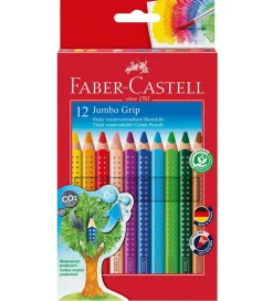 Faber-Castell Maling*Farveblyanter - Jumbo Grip - Akvarel - 12 stk - Mu