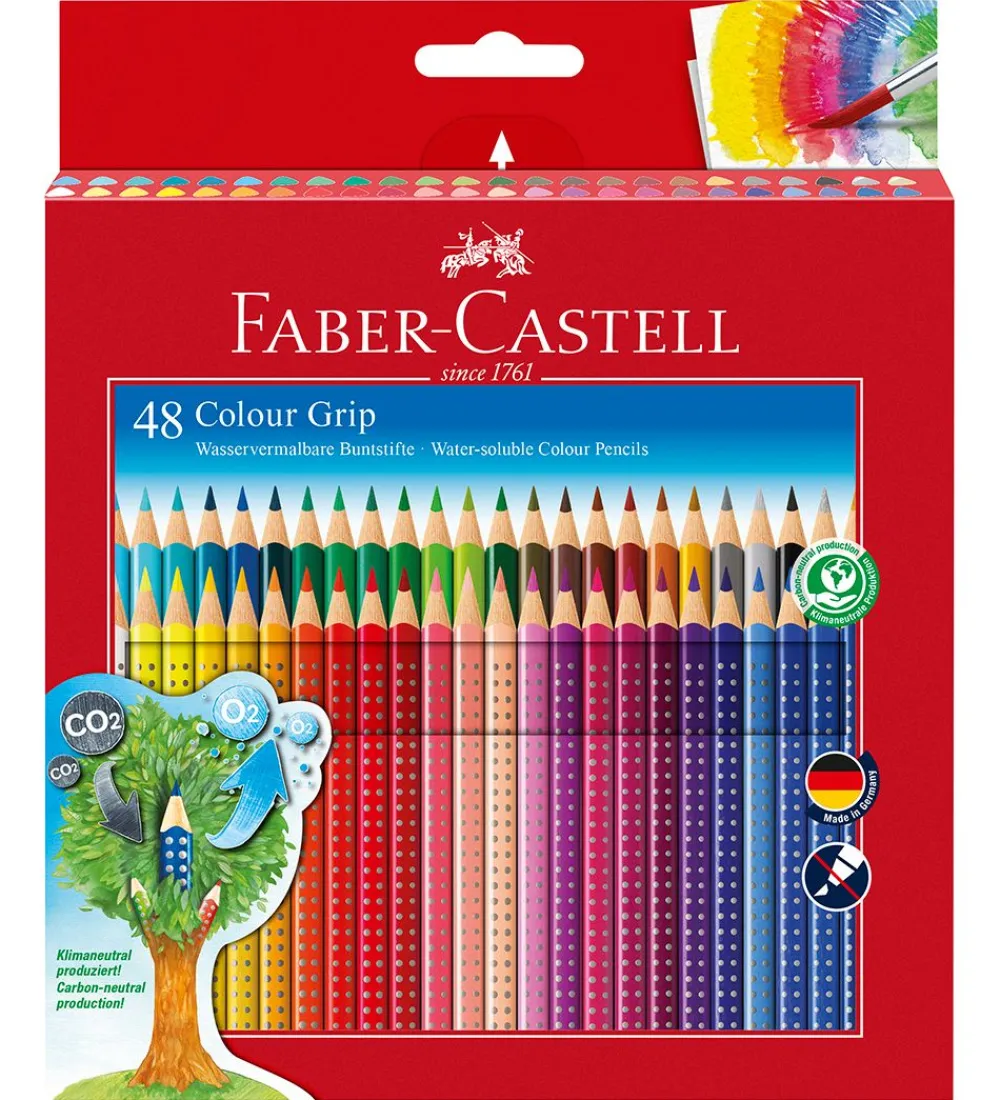 Faber-Castell Maling*Farveblyanter - Grip - Akvarel - 48 stk - Multi