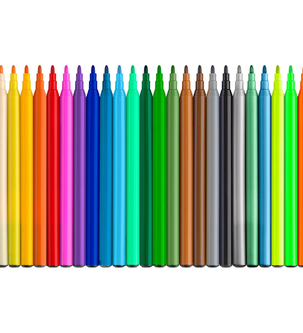 Tuscher Og Farver-Faber-Castell Tuscher - 18+3 Metallic + 3 Neon - Dinosaur