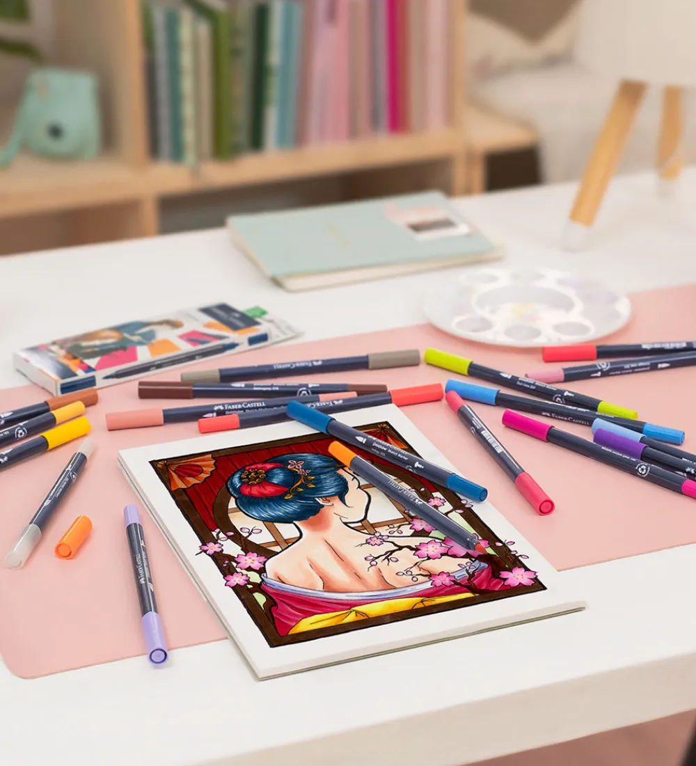 Tuscher Og Farver-Faber-Castell Tuscher - 6 Stk. - Goldfaber Sketch - Manga