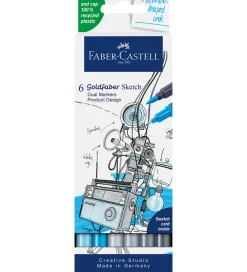 Tuscher Og Farver-Faber-Castell Tuscher - 6 Stk. - Goldfaber Sketch - Product Desi