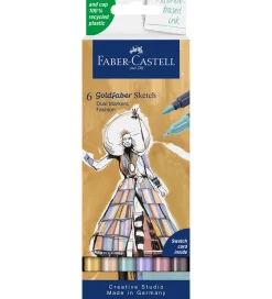 Faber-Castell Tuscher Og Farver*Tuscher - 6 Stk. - Goldfaber Sketch - Fashion