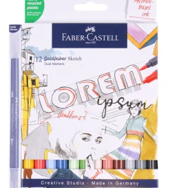 Tuscher Og Farver-Faber-Castell Tuscher - 12 Stk. + Blander - Goldfaber Sketch