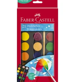Faber-Castell Maling*Vandfarver - Akvarel - 21 Farver + 1 Pensel