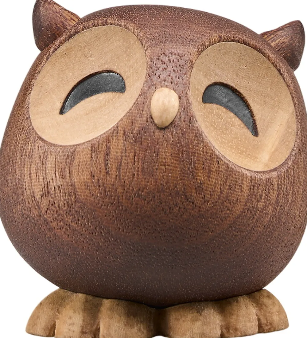 FableWood Dekoration*Lille Ugle - Sofia - 6 cm - Natur