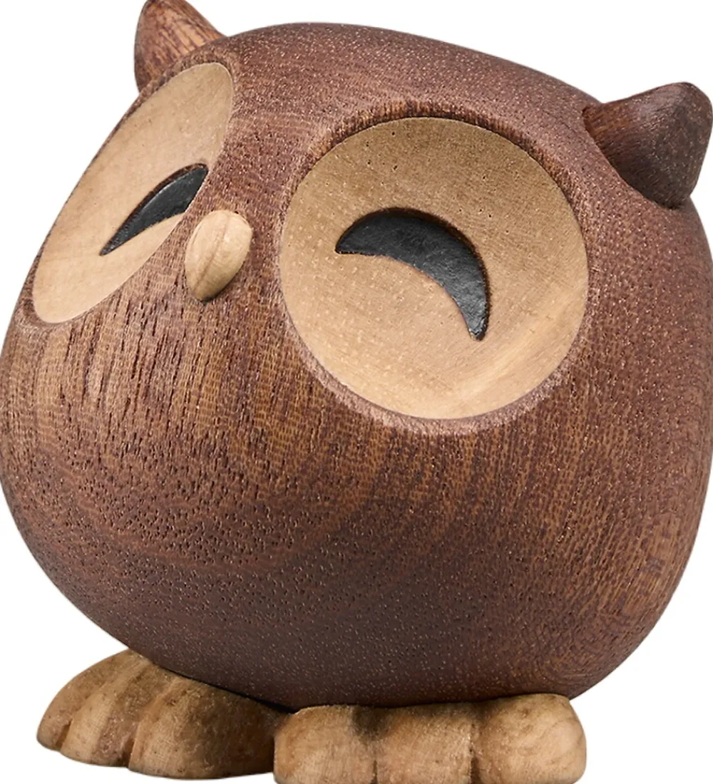 FableWood Dekoration*Lille Ugle - Sofia - 6 cm - Natur