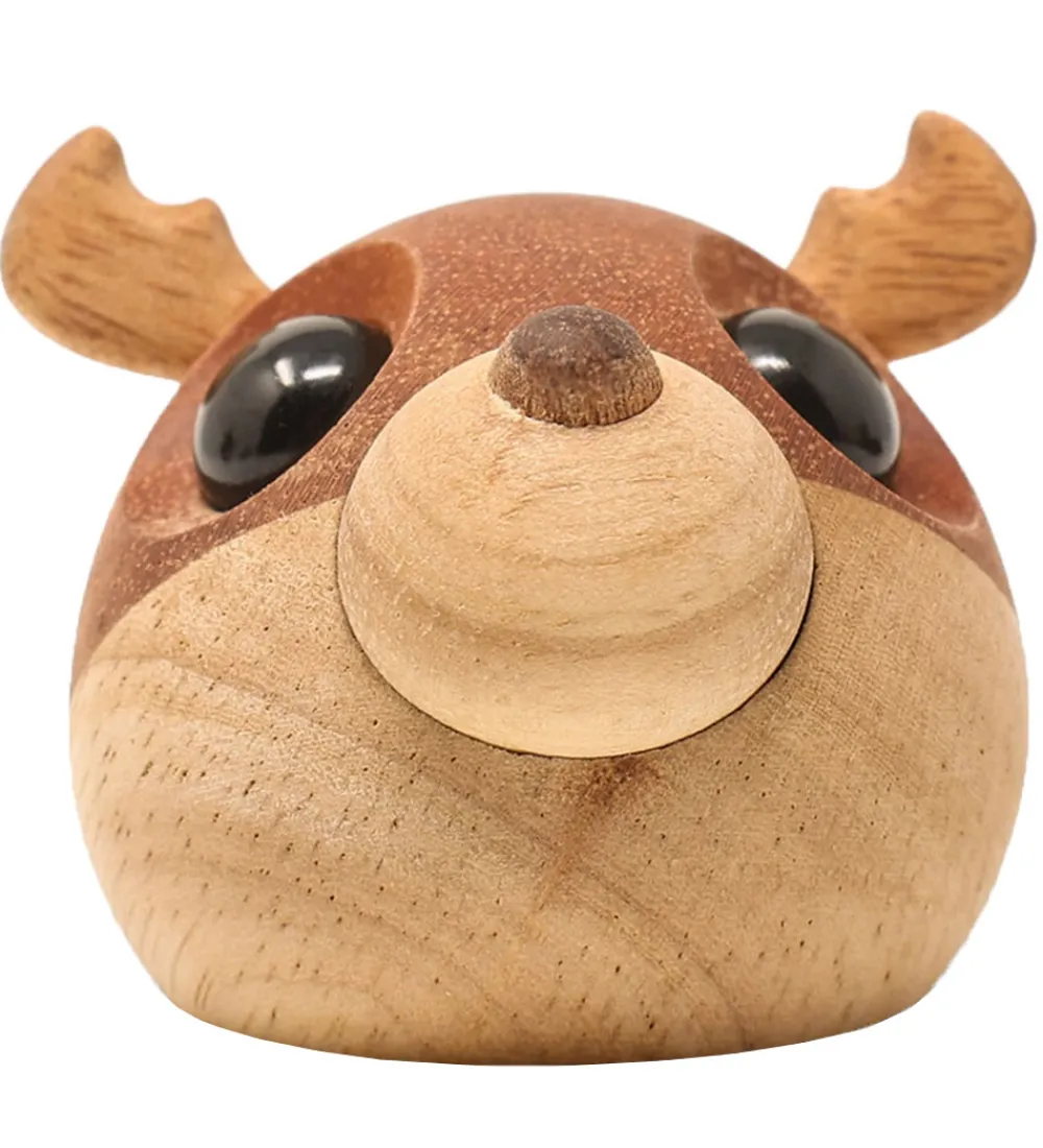 FableWood Pyntefigurer*Pick-Me-Up Rensdyr - Kaj - 4 cm - Natur