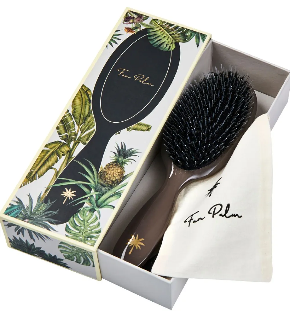 Fan Palm Hårbørster*Hårbørste - Medium - Mink