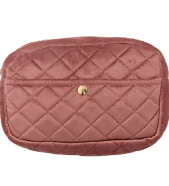 Toilettasker|Toilettasker-Fan Palm Toilettaske - Medium - Quiltet Velour - Vintage Rose