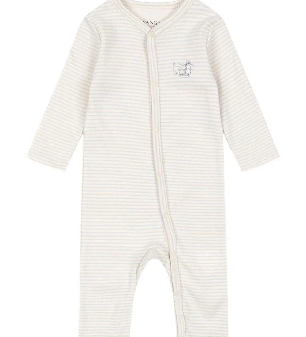 Fanga Fontana Heldragter*Natdragt - Fio - Tea Stripe Gray Dawn