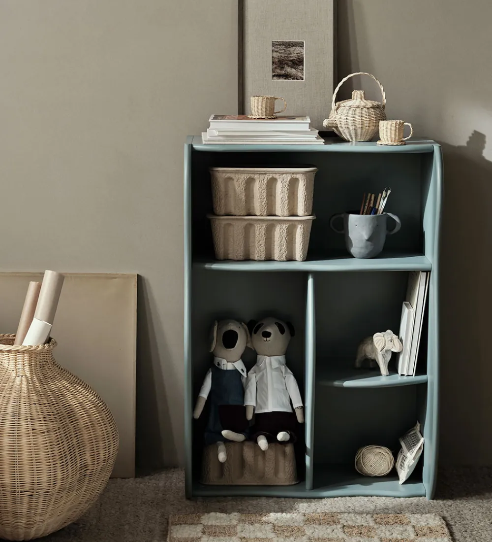 Skabe Og Reoler-Ferm Living Bogreol - Slope - 66x36x95 cm - Storm